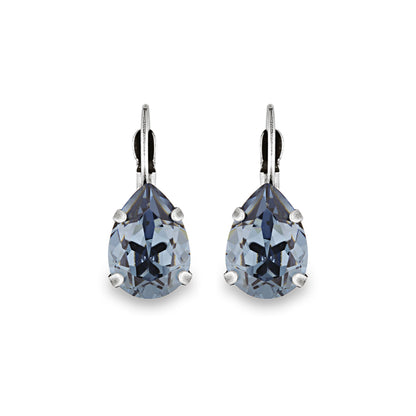 Adele Denim Blue Crystal Earrings