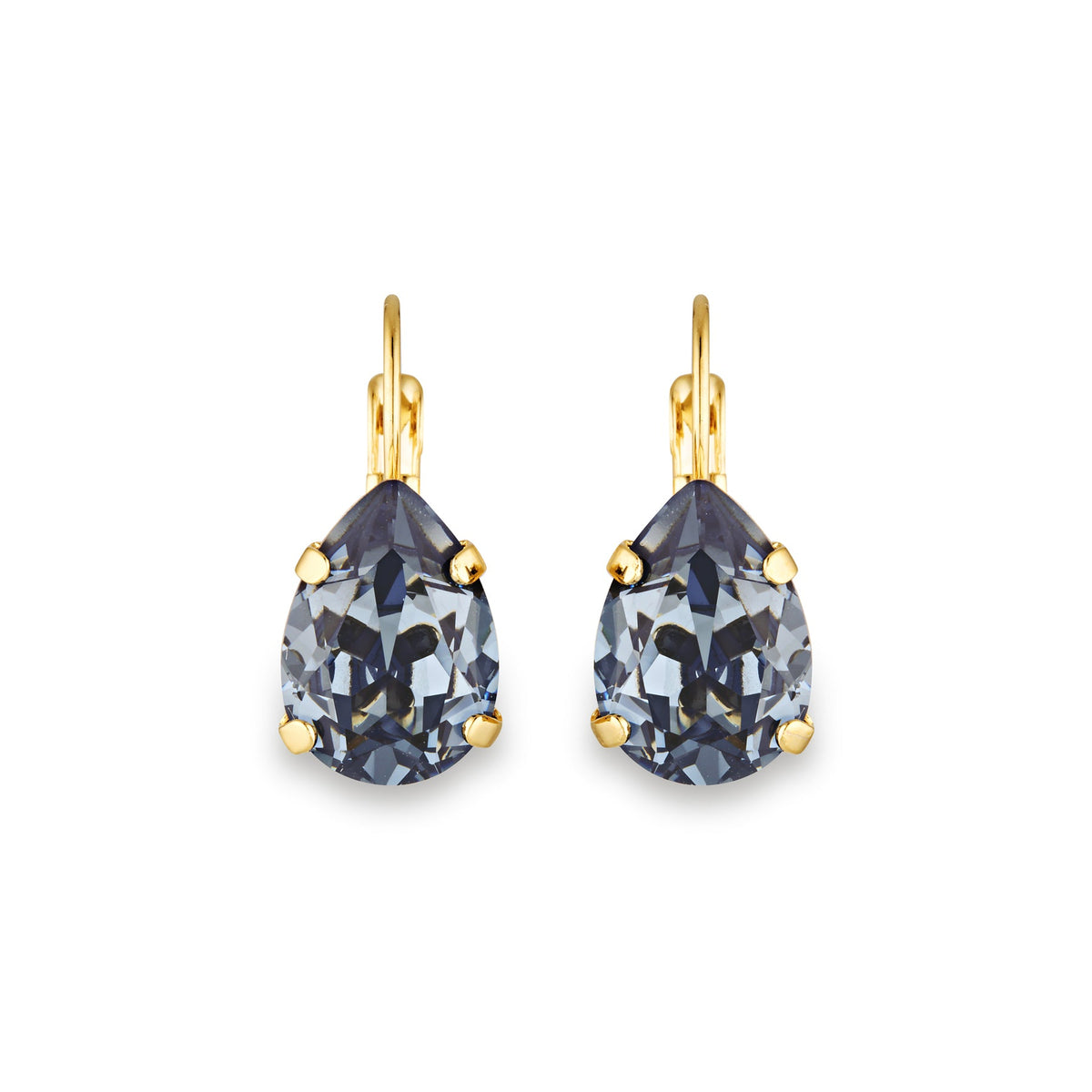 Adele Denim Blue Crystal Earrings