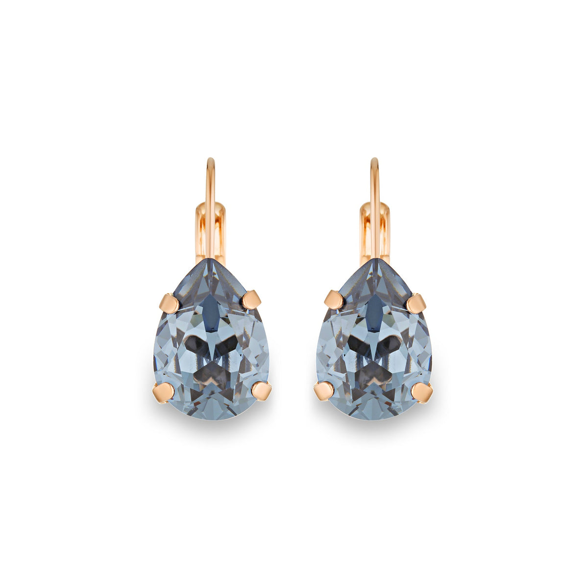 Adele Denim Blue Crystal Earrings