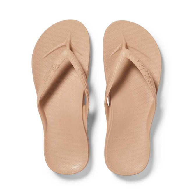 Archies: Arch Support Thongs - Tan