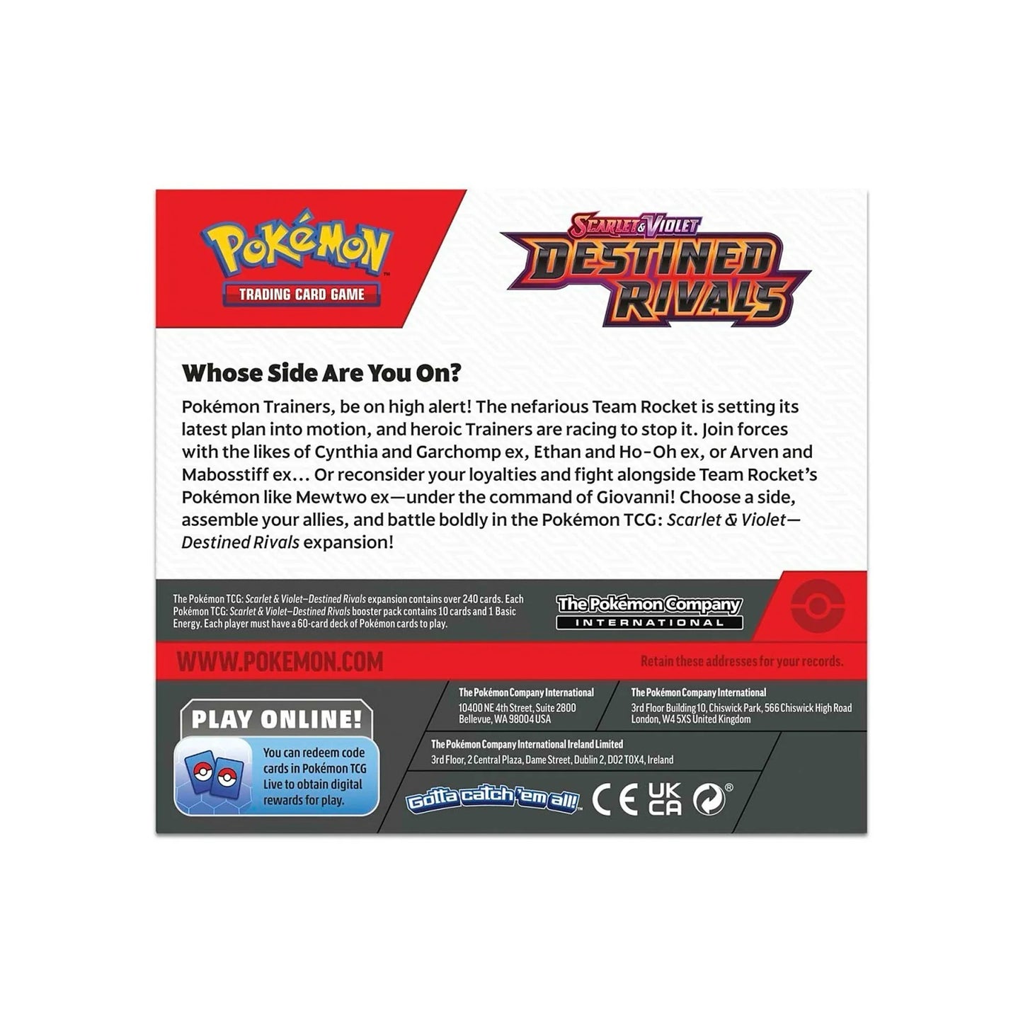 Pokémon TCG Scarlet & Violet Destined Rivals Booster Display Box (36 Packs)