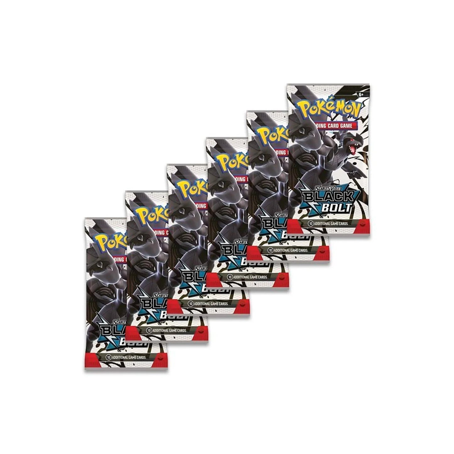 Pokémon TCG Scarlet & Violet Black Bolt Booster Bundle (6 Packs)