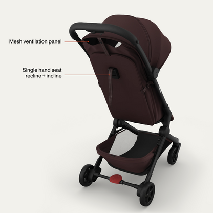 Redsbaby SKIP³ Lightweight Travel Stroller – Currant