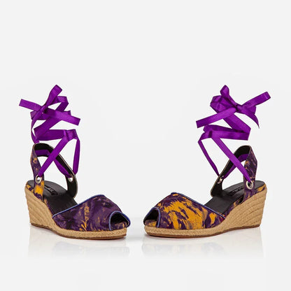 The Gaia Royal Ember Espadrille Wedge Sandals | Limited Edition