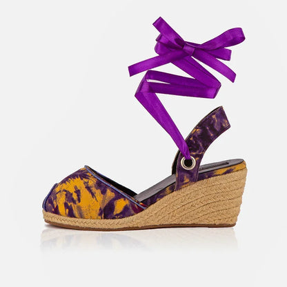 The Gaia Royal Ember Espadrille Wedge Sandals | Limited Edition