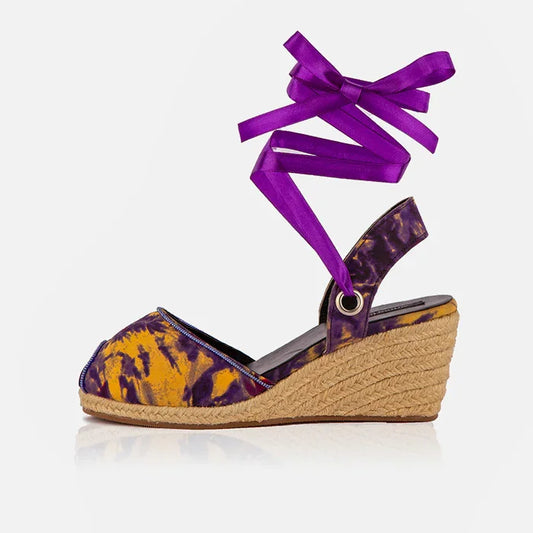 The Gaia Royal Ember Espadrille Wedge Sandals | Limited Edition