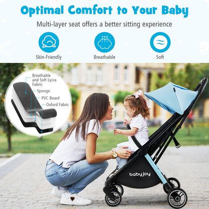 BABY JOY Lightweight Baby Stroller, Compact Travel Stroller for Airplane