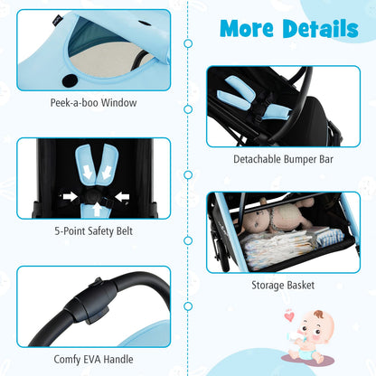 BABY JOY Lightweight Baby Stroller, Compact Travel Stroller for Airplane