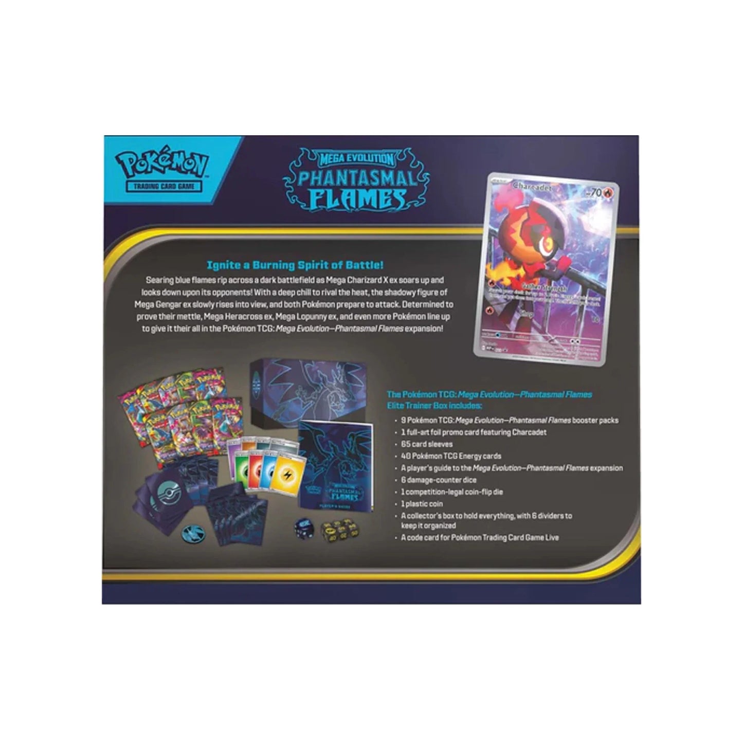 Pokémon TCG Mega Evolution Phantasmal Flames Elite Trainer Box